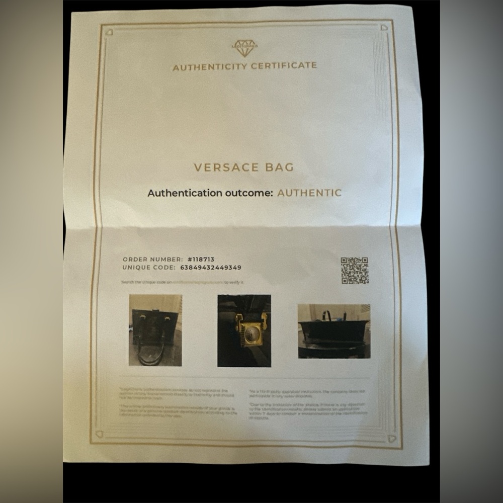 VERSACE Sunburst Patent leather & calf hair book tote PRISTINE condition!!! - Picture 14 of 14